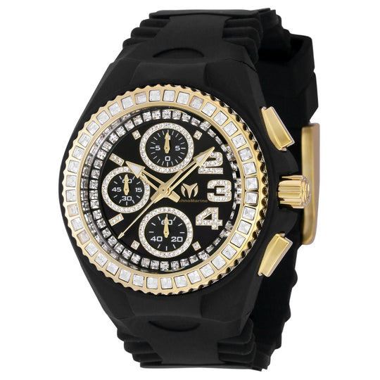 Technomarine Women's TM-121197 Cruise Quartz Chronograph Black Dial Watch