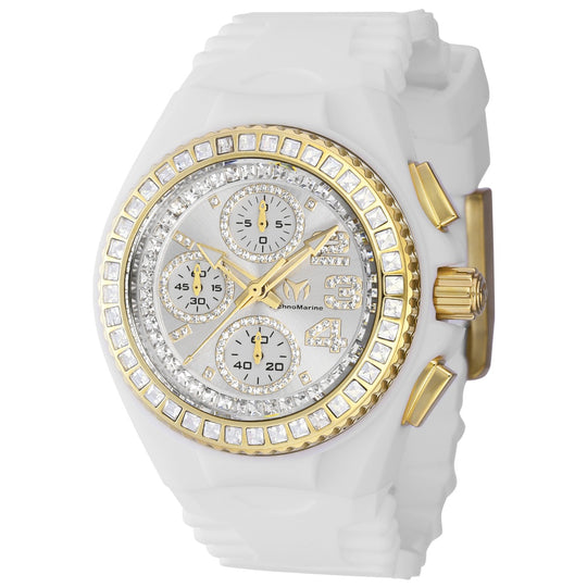 Technomarine Women's TM-121198 Cruise Quartz Chronograph Silver Dial Watch
