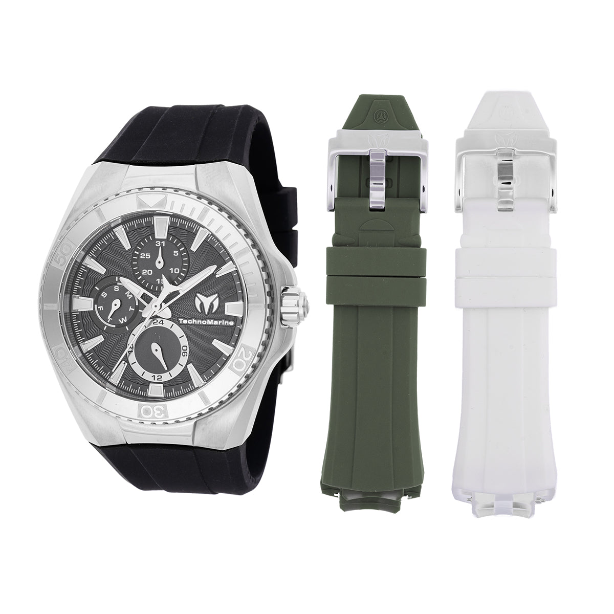 Technomarine Men's TM-124017 Cruise Quartz Chronograph Black Dial Watch