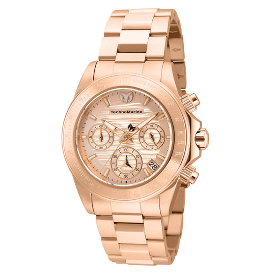 Technomarine Women's TM-219017 Manta Quartz Rose Gold Dial Watch