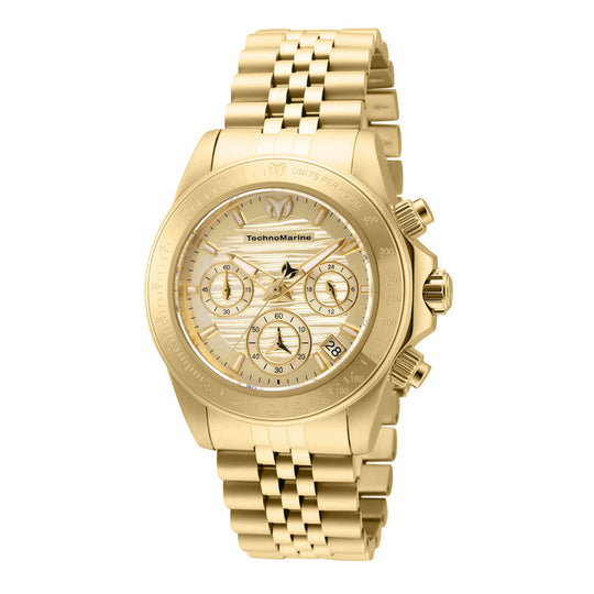 Technomarine Women's TM-219029 Manta Quartz Chronograph Gold Dial Watch