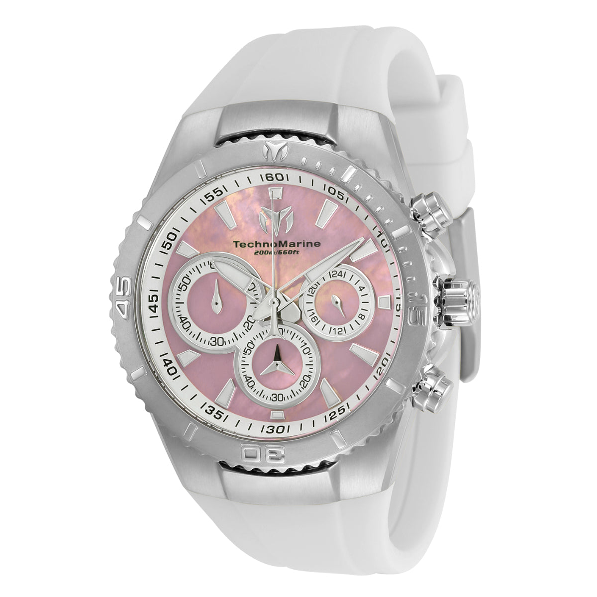 Technomarine Women's TM-220076 Manta Quartz Chronograph Pink Dial Watch