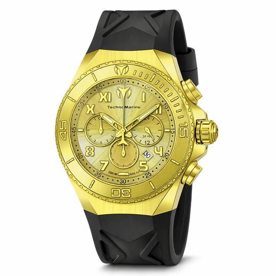 Technomarine Men's TM-225005 Manta Quartz VD53 Gold Dial Watch
