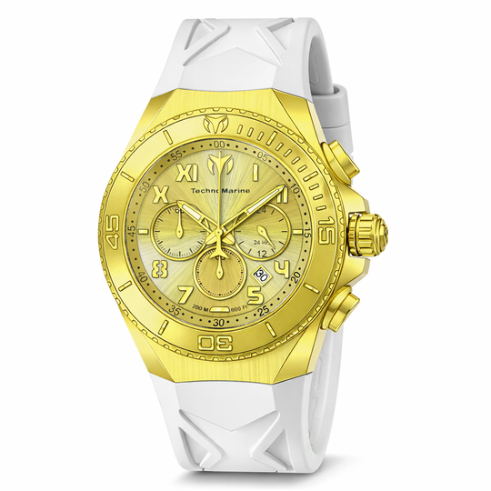 Technomarine Men's TM-225006 Manta Quartz VD53 Gold Dial Watch