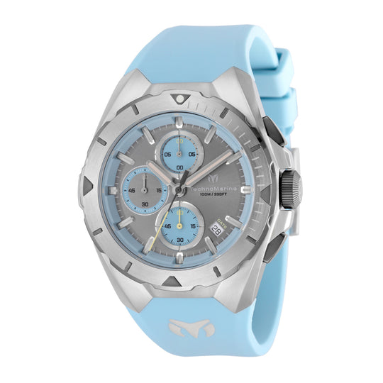 Technomarine Men's TM-318137 OCEAN Quartz VD57 Greyish Blue, Grey Dial Watch