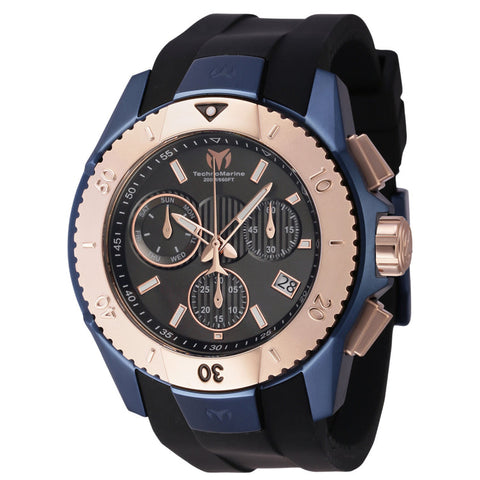 Technomarine Men's TM-621037 UF6 Quartz Chronograph Gunmetal Dial Watch