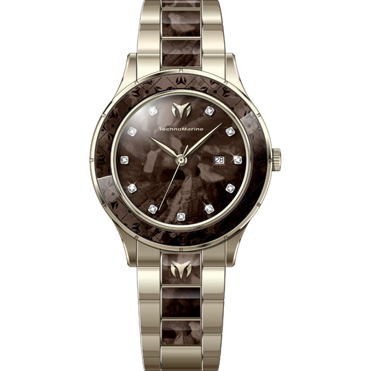 Technomarine Women's TM-725058 Sea Quartz VJ22 Brown Dial Watch