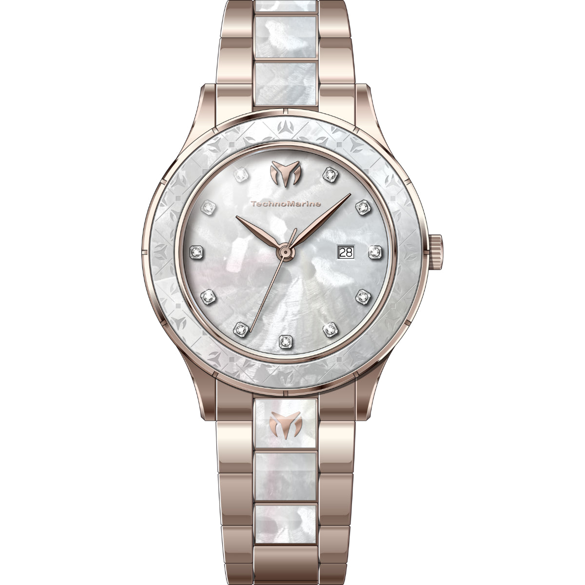 Technomarine Women's TM-725059 Sea Quartz VJ22 Silver, White Dial Watch