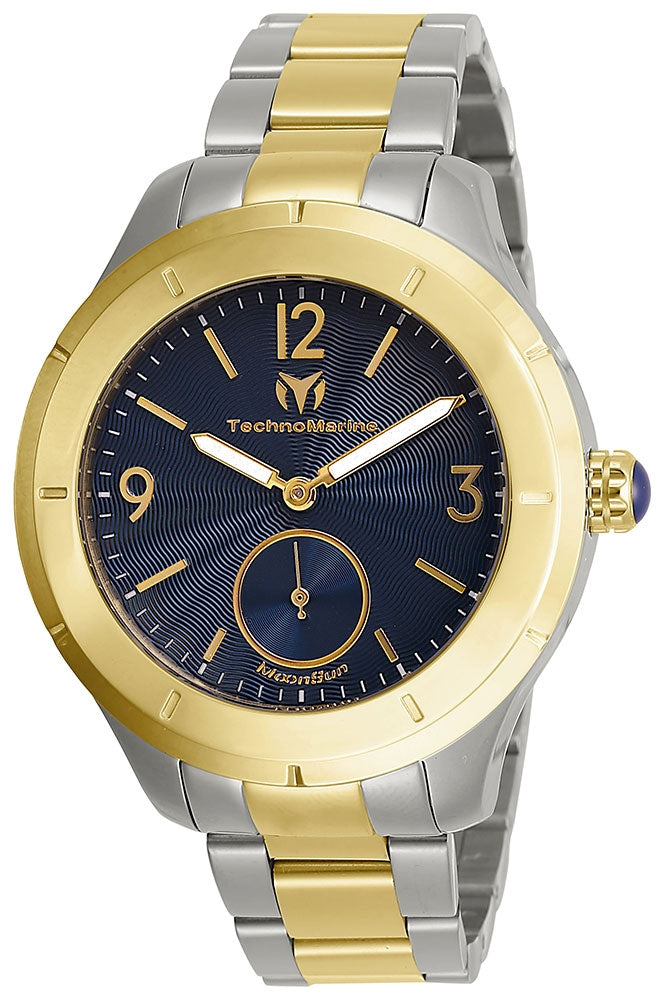 Technomarine Men's TM-818000 MoonSun Quartz Chronograph Blue Dial Watch