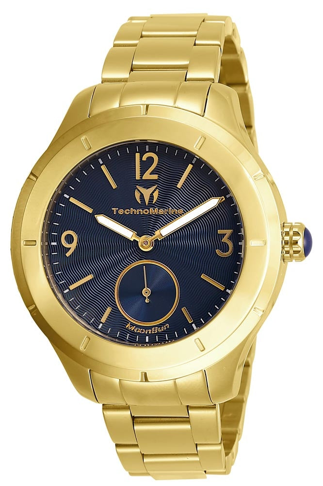 Technomarine Men's TM-818002 MoonSun Quartz Chronograph Blue Dial Watch