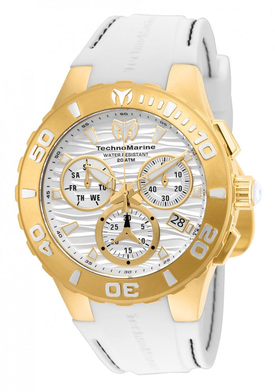 Technomarine Men's TM-115077 Cruise Quartz Chronograph White Dial Watch