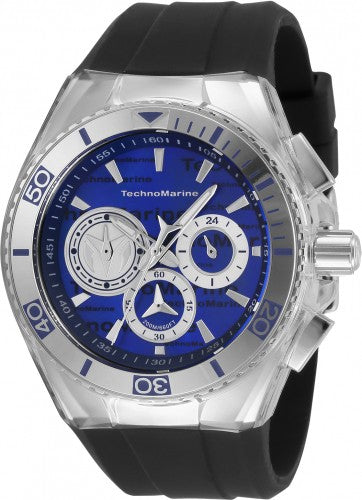 Technomarine Women's TM-120024 Cruise Quartz Chronograph Silver, Blue Dial Watch