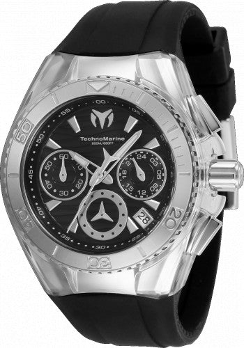 Technomarine Women's TM-120034 Cruise Quartz Chronograph Black Dial Watch
