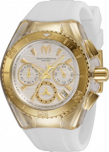 Technomarine Women's TM-120035 Cruise Quartz Chronograph Silver Dial Watch