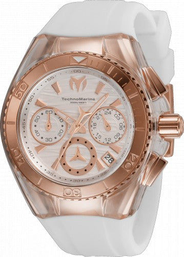 Technomarine Women's TM-120037 Cruise Quartz Chronograph Silver Dial Watch