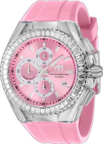 Techomarine Men's TM-121151 Cruise Original Quartz Chronograph Pink Dial Watch