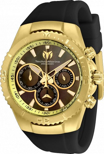 Technomarine Women's TM-220073 Manta Quartz Chronograph Black Dial Watch