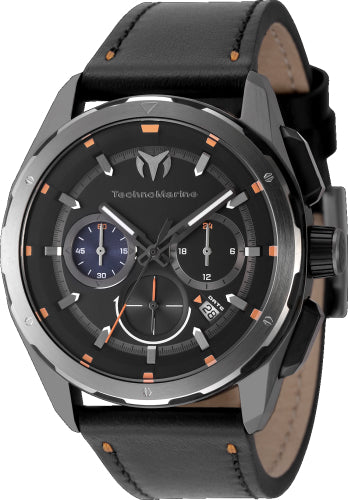 Technomarine Men's TM-318087 OCEAN Quartz Black Dial Watch