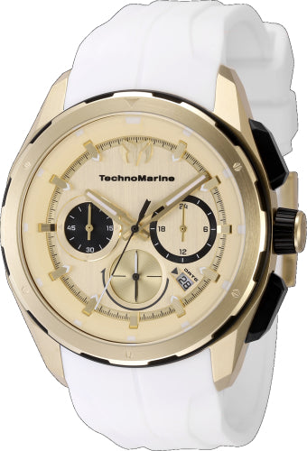 Technomarine Men's TM-318101 OCEAN  Quartz Chronograph Gold Dial Watch