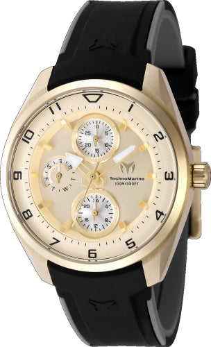 Technomarine Women's TM-318114 OCEAN  Quartz Chronograph Gold Dial Watch