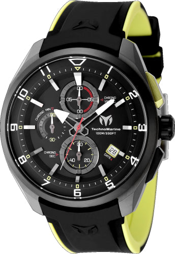 Technomarine Men's TM-318126 OCEAN Quartz Black Dial Watch