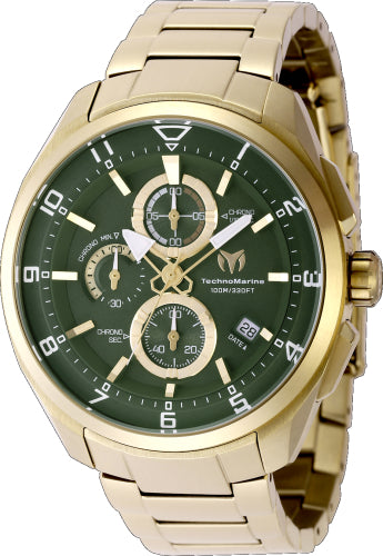 Technomarine Men's TM-318131 OCEAN Quartz Olive Green Dial Watch