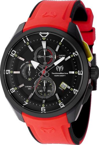 Technomarine Men's TM-318134 OCEAN Quartz Black Dial Watch