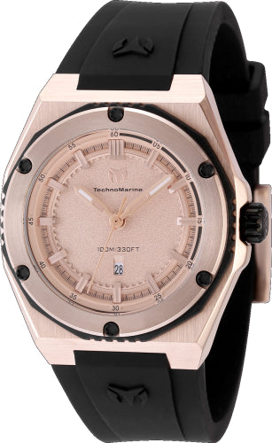 Technomarine Women's TM-416048 CORAL  Quartz 3 Hand Rose Gold Dial Watch