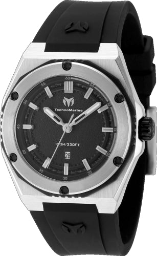 Technomarine Women's TM-416050 CORAL Quartz 3 Hand Black Dial Watch