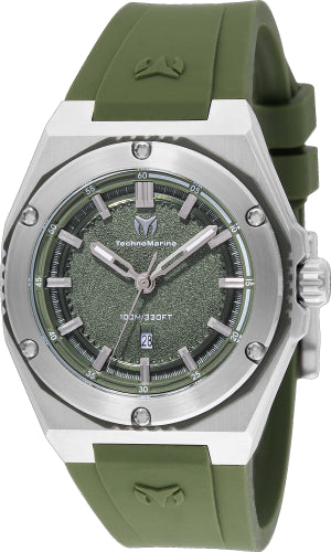 Technomarine Women's TM-416054 CORAL Quartz 3 Hand Olive Green Dial Watch