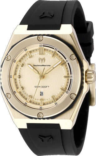 Technomarine Women's TM-416055 CORAL  Quartz 3 Hand Gold Dial Watch