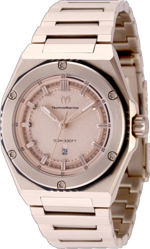 Technomarine Women's TM-416058 CORAL Quartz Rose Gold Dial Watch