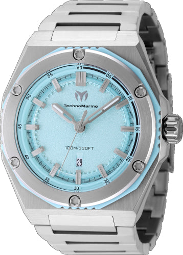 Technomarine Men's TM-416059 CORAL Quartz 3 Hand Green Dial Watch