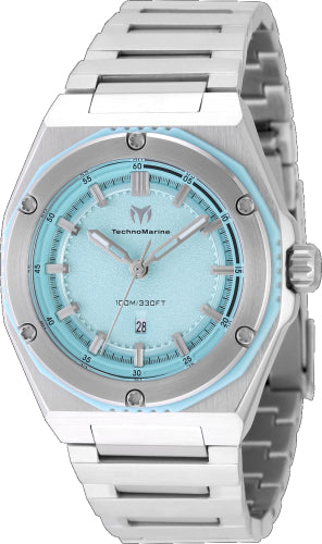 Technomarine Women's TM-416079 CORAL Quartz 3 Hand Green Dial Watch