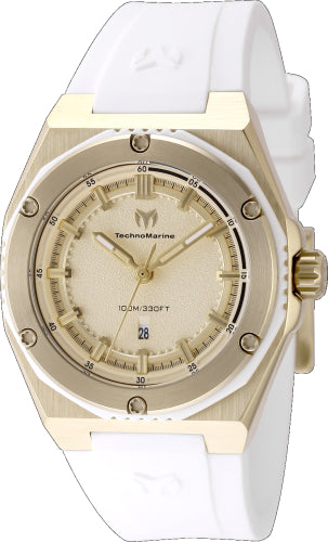 Technomarine Women's TM-416080 CORAL Quartz Gold Dial Watch