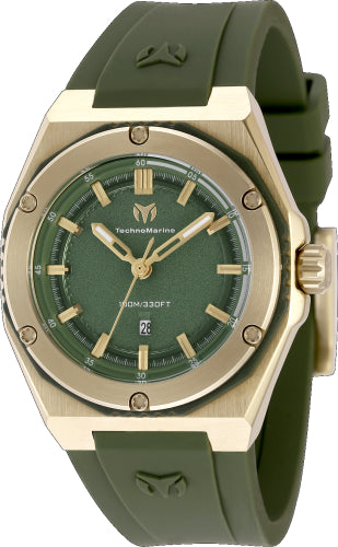 Technomarine Women's TM-416083 CORAL Quartz Olive Green Dial Watch