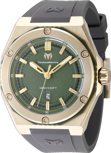 Technomarine Men's TM-416092 CORAL Quartz Olive Green Dial Watch