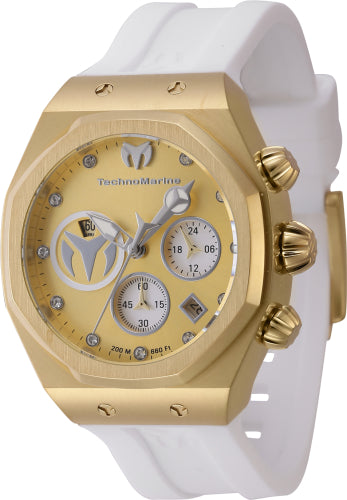 Technomarine Women's TM-523008 Reef Quartz Silver, Gold Dial Watch