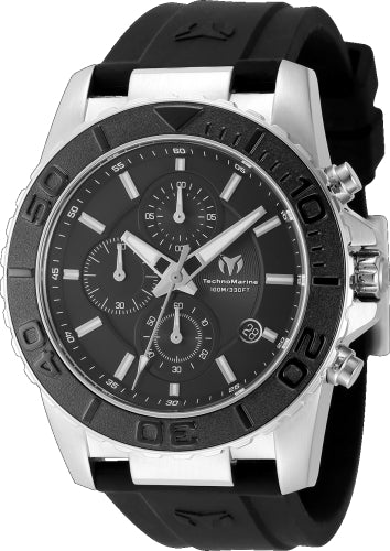 Technomarine Men's TM-724005 Sea Quartz Black Dial Watch