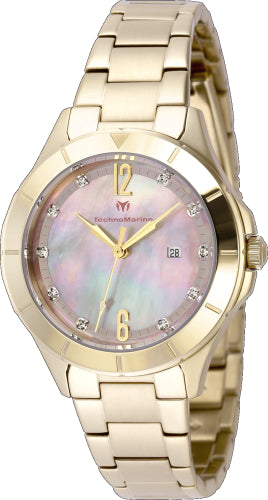 Technomarine Women's TM-825001 LUNA Quartz Pink, White Dial Watch