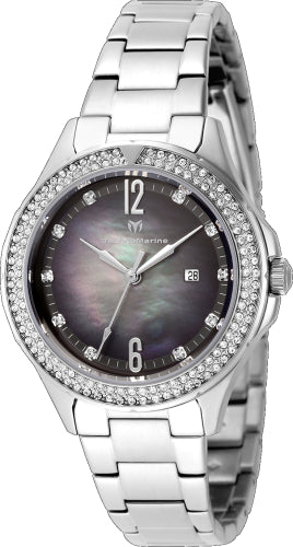 Technomarine Women's TM-826008 LUNA Quartz White, Black Dial Watch