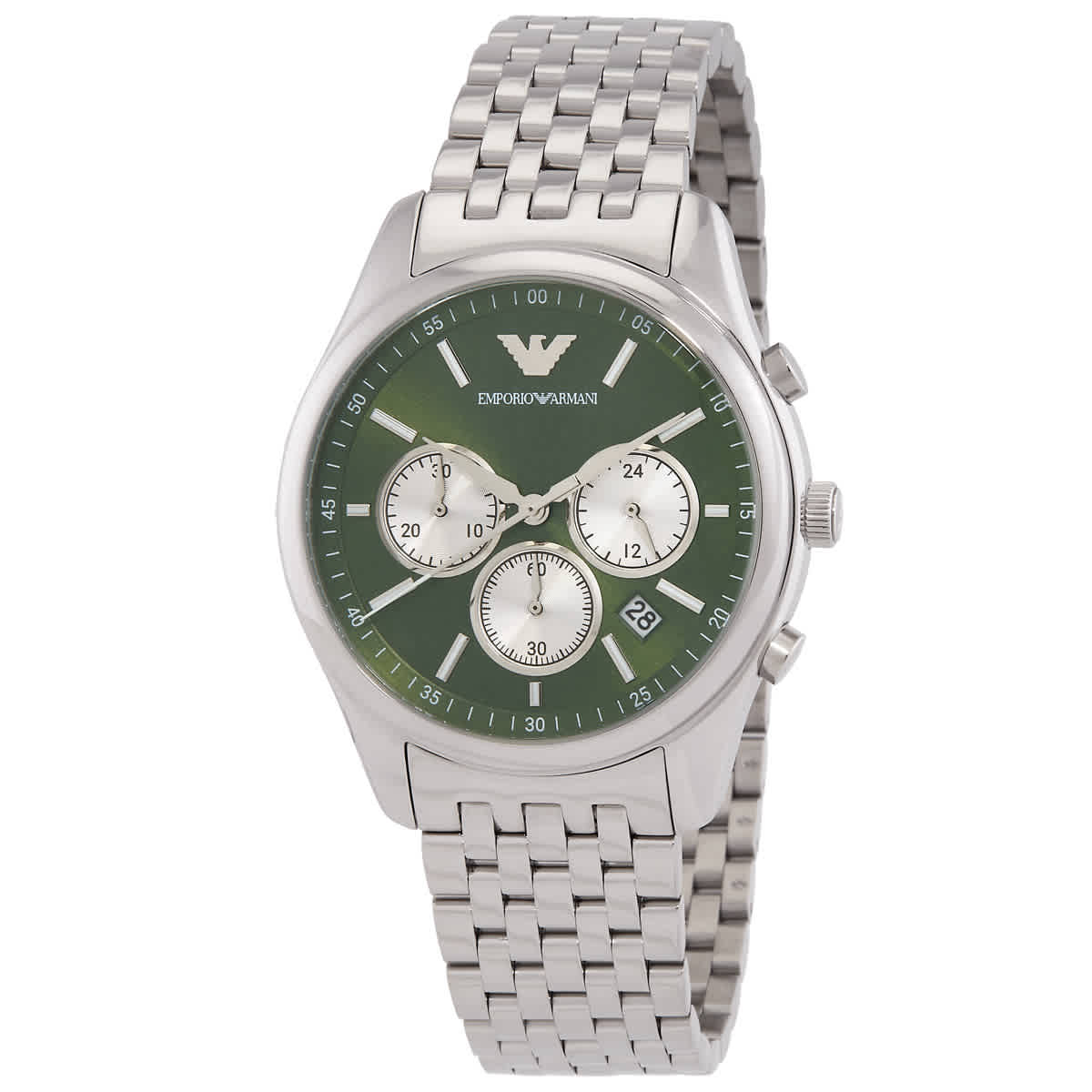 Emporio Armani Antonio Men's Silver-tone Bracelet Quartz Watch - AR11581