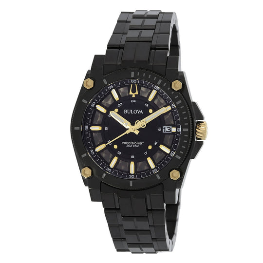 Bulova Precisionist  Men's Black Bracelet Quartz Watch - 98B408