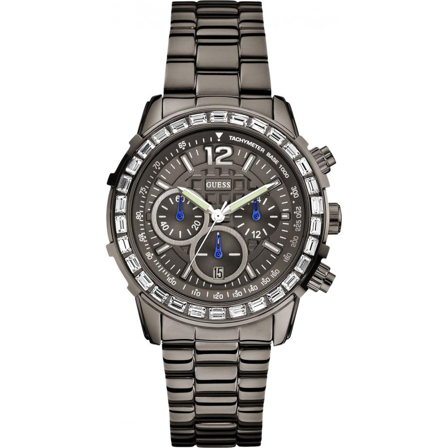 Guess Lady B Women's Gunmetal Grey Bracelet Quartz Watch - W0016L3