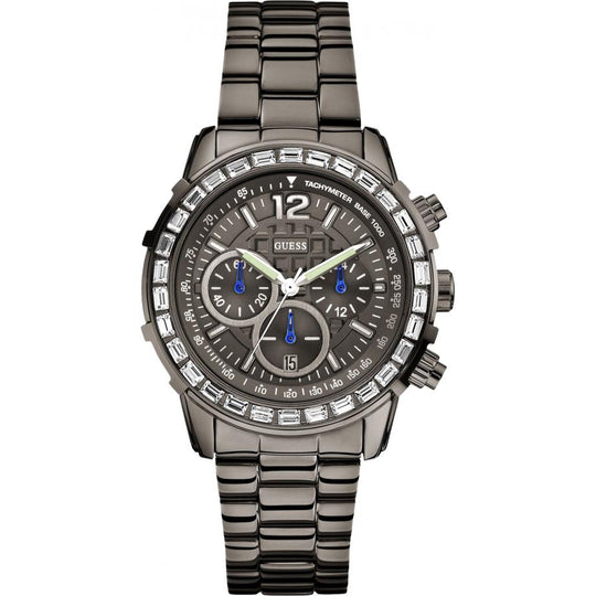 Guess Lady B Women's Gunmetal Grey Bracelet Quartz Watch - W0016L3
