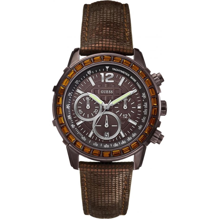 Guess Lady B Women's Brown Strap Quartz Watch - W0017L4
