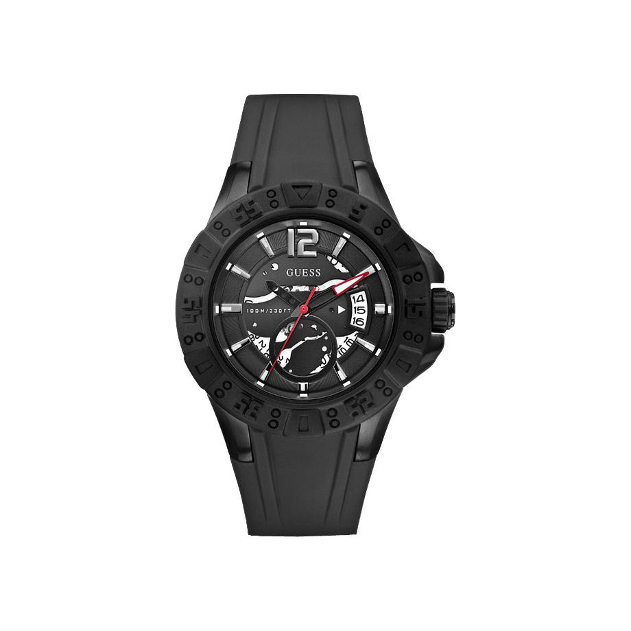 Guess Magnum Men's Black Strap Quartz Watch - W0034G3