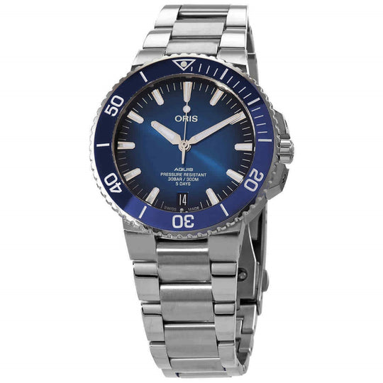 Oris  Men's 01-400-7763-4135-07-8-24-09PEB Aquis Stainless Steel Watch