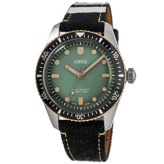 Oris  Men's 01-733-7707-4337-Set Divers Sixty-Five Blue Fabric Watch