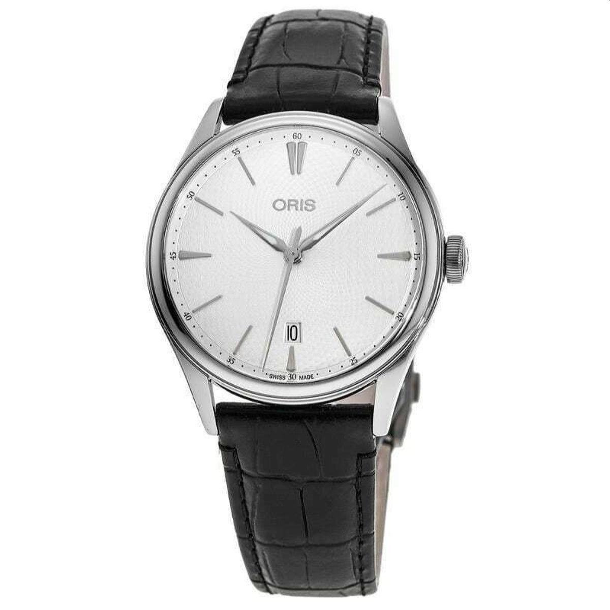 Oris  Men's 01-733-7721-4051-07-5-21-64FC Artelier Black Leather Watch